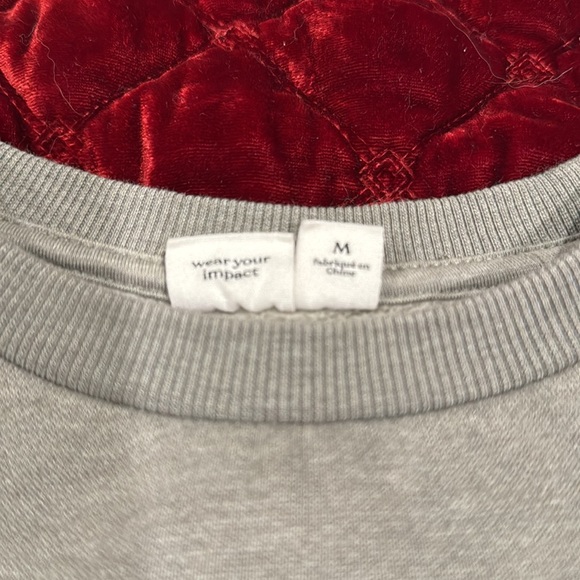 Brand 10- wear your Impact sage green mens sweatshirt - Picture 2 of 4